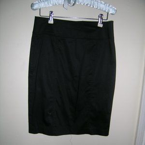Talbots  Black Pencil Skirt Lined Cotton/ Spandex